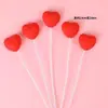 Decoración de Pastel Feliz Día de San Valentín Qixi, Tarjeta en Forma de Corazón, Vela de Oso, Decoración para Hornear de Confesión de Cumpleaños de Pareja