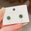 Pendientes Retro Geométricos de Circonita Exquisitos y Compactos para Mujer, Diseño Exquisito y Elegante, Pendientes de Moda, Pendientes de Distribución Transfronteriza