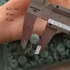 Fivela de Segurança de Jade Sintético Fecho de Segurança de Jade Branco Sintético Contas de Abóbora de Quatro Folhas de Jade Verde Sintético Jade Cor Clara Folhas de Jade Contas Espalhadas