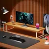 Prateleira de Armazenamento para Mesa, Suporte para Monitor de Computador, Organizador de Teclado, Suporte para Laptop