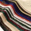 Jiaxin Textil Malla Elástica Tela de Lentejuelas Moda Hueca Rombo Pequeño Moda Europea y Americana Tela para Vestido
