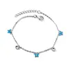 Pulseiras Criativas de Borboleta Europeias e Americanas, Design de Nicho Gentil, Fofo e Exquisito, Pulseiras com Gotejamento de Óleo, Pulseiras de Aço Inoxidável Transfronteiriças