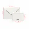 Envelope pequeno branco puro estilo europeu em estoque para atacado, cartões de membro, cartões de felicitações, envelopes brancos triangulares estilo europeu autoadesivos em branco