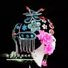 Ópera de Pequim Adulto Baotou Conjunto Completo de Suprimentos Performance Tsing Yi Qiao Hua Dan Da tamanho pequeno Senhora Strass Dança de Ópera Adorno de Cabeça