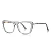 Gafas Anti-Luz Azul 2246 Estilo Coreano con Brillo Moda Femenina Marco TR Chica Dulce Coreana y Japonesa Apariencia Delgada Gafas Lisas Blancas
