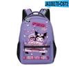 Mochila Escolar Animada de Dibujos Animados 3D Nueva Estampada Alrededor de Sanrio Kuromi Kuromi Alrededor de Estudiantes de Primaria