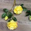 Fabricante de Flores Artificiales Flor Amarilla para Boda Materiales Recomendados Variedad de Hortensias Amarillas Rosas Peonías Rosas de Té Flores Falsas Venta al por Mayor