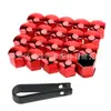 Tapa decorativa para válvula de neumático de coche 17mm19mm21mm tapa protectora de tuerca de carcasa de plástico decorativa para tapa de cubo de rueda de coche universal