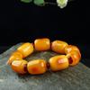 Pulsera de Cera de Abeja Ámbar de Segunda Generación Venta al por Mayor de Fábrica Ámbar Sangre Ámbar Flor Ámbar Medicina Pulsera de Cera Vieja Fluorescente Flotante Agua Salada