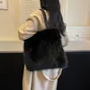 Nuevos bolsos tote de otoño e invierno, perfectos para ir al trabajo y para el uso diario, casuales y versátiles, con gran capacidad y un diseño suave y peludo.
