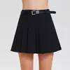Falda plisada Cai Jue para mujer, falda corta de verano, otoño, invierno 2025, nuevo estilo, petite, de cintura alta, falda lápiz, falda midi de línea A
