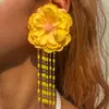 Amazon Transfronterizo Frescos Coloridos Pendientes de Flor de Girasol Dulce Atmósfera Pendientes Colgantes de Flor de Tulipán Joyería