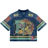 2026 Camiseta Deportiva Retro de Comercio Exterior Transfronteriza Personalizable Estilo Europeo y Americano Holgada Cuello en V Camiseta de Fan para Jóvenes Hombres y Mujeres