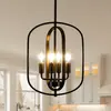 Lámpara de Araña Retro Americana Transfronteriza Estilo Industrial de Hierro Rústico Lámpara para Isla de Cocina Lámpara de Araña para Restaurante Hotel Vestíbulo Sala de Estar Dormitorio