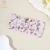 Accesorios para el Cabello de Bebé Europeos y Americanos Diadema de Bebé con Lazo Floral Diadema de Nylon Rosa Estampada Linda para Niños
