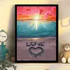 Pintura de diamantes hecha a mano DIY bordado de diamantes paisaje bosque lago versión coreana 5D con marco Amazon lote de fábrica ventas directas