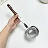 Escumador de aço inoxidável para atacado, escumador de espuma de peça única, escumador de óleo para panela quente, filtro de óleo, separador de óleo, malha de filtro, colher removedora de espuma