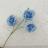 Flor de Seda Rosa Diamante Simulada de 3 Cabeças Flor Artificial Cenário de Salão de Casamento Decoração de Mobiliário Doméstico Área Cênica Paisagismo Decoração Atacado