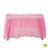 Conjunto de Saia de Mesa Impermeável e à Prova de Óleo de PEVA para Festas de Aniversário, Casamentos, Reuniões Coloridas e Decorações de Recepção
