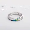 Chegada Nova Anel de Casal Céu Estrelado Masculino e Feminino Design de Nicho Ins Anel Personalizado de Presente para o Dia dos Namorados