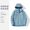 Chaquetas de Exterior de Gama Alta Chaquetas de Exterior de Gama Alta Transfronterizas para Hombres y Mujeres Estilo Primavera y Otoño Chaquetas Soft Shell Juego de Dos Piezas Tres en Uno Venta al por Mayor
