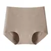 Ropa interior de algodón de color de grado médico, de tiro alto, corte plano, para mujer, antibacteriana, entrepierna 100% algodón, suave y cómoda, control de abdomen, realce de glúteos, calzones talla grande