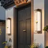 Nova Lâmpada de Parede Solar Externa à Prova d'Água Estilo Retrô Chinesa para Vários Ambientes Externos