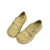 Zapatos Birkenstock de suela gruesa para mujer, nuevo modelo otoño 2026, estilo retro con cierre de velcro, zapatos slip-on de gamuza con suela blanda, cómodos y versátiles