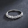 Temperamento pequeño fresco plata s925 diamante circonita anillo fino para mujer japonés y coreano moda versátil joyería de anillo de comercio exterior europeo y americano