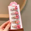 Sanrio areia movediça hairpin Kulomi menina não machuca franja cabelo quebrado hairpin menina doce pequeno clipe