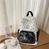Bolsa Escolar Pequena Estrela Fofa Feminina 2025 Nova Mochila de Desenho Animado Infantil para Viagem Mochila Leve Bolsa de Dor Bidimensional