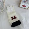 Calcetines de Tubo Medio para Mujer, Cómodos, de Cuadros Grises, para Niña, Boca de Burbuja, Básicos, Versátiles, de Otoño