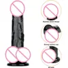 Huevo Negro Grande Pene Gelatina Transparente Cristal JJ Wear Palo Masturbación Femenina Adulto