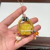 Cera de Abeja de Segunda Generación Varios Estilos Oso Bolsa de Queso Colgante Llavero DIY Exquisito Adorno de Joyería