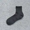 Calcetines Deportivos para Hombre con Suela de Toalla Color Negro y Blanco Sólido Calcetines de Algodón Calcetines Cortos Tipo Zapato Engrosados Calcetines Deportivos de Media Caña Calcetines para Baloncesto