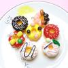 Colgante creativo de resina con forma de anillo para pastel, con forma de comida, para hacer tu propio colgante de cadena para teléfono móvil, modelo de adorno, material decorativo, accesorios.