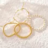 Producto Transfronterizo Más Vendido de Amazon, Pulsera Sencilla de Cuentas de Cobre para Mujer, Estilo Bohemio de Moda, Joyería Versátil para Apilar