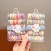 Anel de Toalha Infantil Cor de Doce Corda de Cabelo Bola para Meninas Elástico de Borracha de Alta Elasticidade Corda de Cabelo para Rabo de Cavalo Alto de Meninas Personalização