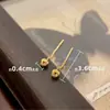 Alambre para Pendientes de Borla Ruyi Bobinado Simple Pendientes Mini Lujo Ligero Diseño de Nicho Pendientes en Vivo Pendientes para Mujer