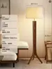 Lámpara de mesa vintage estilo francés, sala de estar inspirada en Wabi-sabi, lámpara de tela retro de diseñador, iluminación para estudio de madera maciza