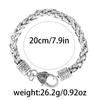 Candado de Amor Retro Aleación de Zinc Pulsera Trenzada Gruesa Venta al por Mayor Transfronteriza Joyería Personalizada