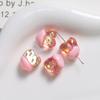 Versión coreana de cuentas de chocolate perforadas con degradado INS, ideal para hacer pulseras, collares y pendientes, accesorios.