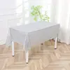 Nova Toalha de Mesa de Filme de Alumínio Pe Personalizada Cor Sólida Impermeável Festa Ins Decoração Adereços Mesa Quadrada Mesa de Jantar Dobrável Atacado
