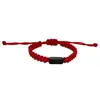 Pulsera Rectangular Tejida de Acero Inoxidable Grabable para Pareja Pulsera de Acero de Titanio Personalizada de Moda Hecha a Mano