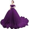 Falda de Tul Voluminosa Estilo Nuevo 2026 Europea y Americana con Cola Larga, Dobladillo Grande de Falda Vestido de Novia, Performance de Banquete, Examen de Arte, Vestido de Performance en Solitario