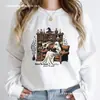 Sudadera Transfronteriza Halloween Fantasma Nacido Demasiado Rojo Forzado a Trabajar Pri Talla Europea