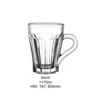 Comercio Exterior Exportación Taza Pequeña Vidrio Sódico-Cálcico Taza con Asa Patrón Taza de Cerveza con Asa Taza de Café Taza para Bebidas Al Por Mayor
