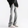 Streetwear de moda transfronterizo estilo americano, jeans rectos holgados de moda para hombre de primavera y otoño, estilo europeo y americano de alta calle, lavados y desgastados