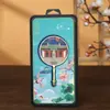 Atração Turística Templo de Confúcio de Jiangsu Nanjing Marcador de Leque de Metal do Grupo Lembrança de Estilo Clássico Chinês Wenchuang Cerimônia de Acompanhamento