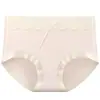 Pantalones de seda modal de grado 7A, cintura media, talla grande, ropa interior para mujer, bragas sexys de seda morera sin marcas, antibacterianas en la entrepierna